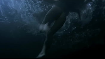 Preview 2 of Prone Pussy - Friday the 13th 7: Sexy Nude Skinny Dipping Girl (Honey ) (Forwards and Backwards) (HD)