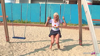 Preview 1 of Xxxok A Then - Auf Spielplatz mitgenommen und hart gefickt - POV Pickup Sex mit deutschem Teen