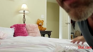 Preview 1 of Gauge Moms - Pervy sets up a camera to spy on stepdaughter- Leia Rae