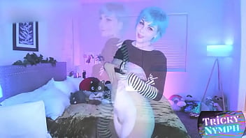 Preview 4 of Natasa I Igor Tudjmsn - Emo Tricky Nymph teases you on cam