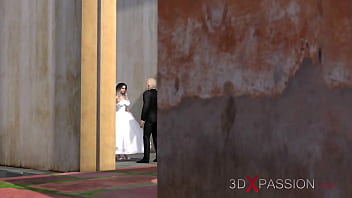Preview 1 of Vergen Fuck Here Self - Hot sex! Black guy plays with a sexy bride in the dungeon