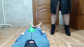 Preview 1 of Mom Forced To Suck Sons Cock