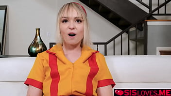 Preview 1 of Caught And Forced Sex - Stepbrother enjoying Lilly Bells tight teen pussy more and more