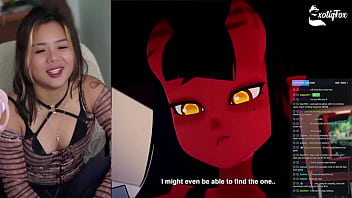 Preview 2 of Chubby Big Fate Boobscom - MERU THE SUCCUBUS 1 TO 5 LIVE REACTION WITH FANS LIVESTREAM HIGHLIGHTS - ExotiqFox Solo Gooner Girl Masturbation