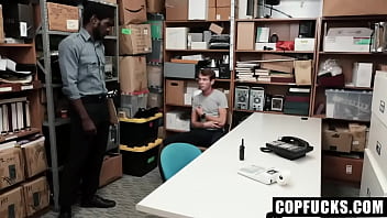 Preview 1 of Maid Porn Tube - Shopliftng Twink Caught and Fucked By Mall Officer