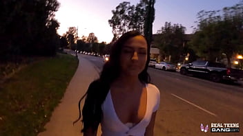 Preview 1 of Piss Brazil Lesbians - real teens big booty 18 year old shoots her first porn video
