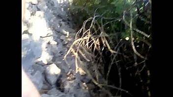 Preview 4 of Khun Wali Sex - Me - Herorey jerking in woods