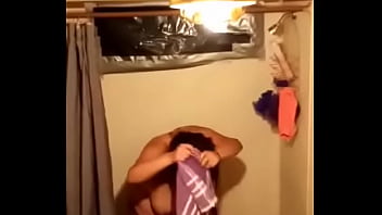 Preview 2 of Wife Watching Husband Masterbate - Rachel martinez taken a shower showing big tits