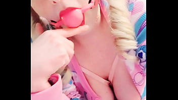 Preview 3 of Kamumargirl - babygwitter drools on her ball gag