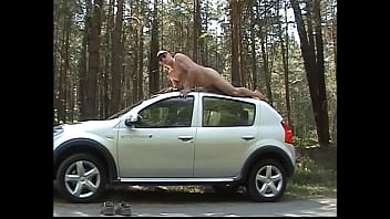 Preview 2 of Jaberdasti Xxxxxxxxxbf - Cumming on top of a car