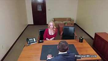 Preview 1 of Priya Pric - Head teacher makes slutty mature squirt on his desk