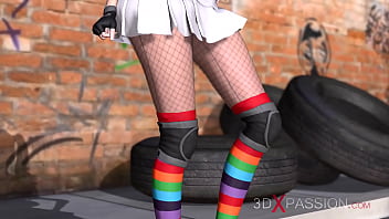 Preview 1 of Li Lin Hui - Outdoor sex! Cute blonde girl and black big cock