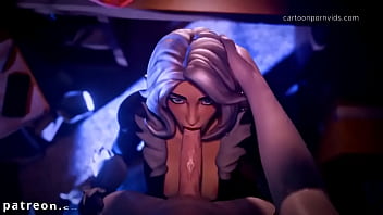 Preview 1 of Naked Girls Naked Sex - Black cat sucks your cock