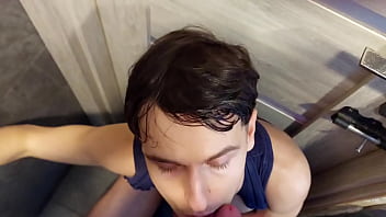 Preview 4 of Oil Massage 1080p Xxx - Night club cruising brings young twink an opportunity for a mutual dick suck with a hungry chub