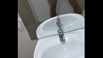 Preview 1 of Alex Dal - Solo Male Gym Bathroom Jerk