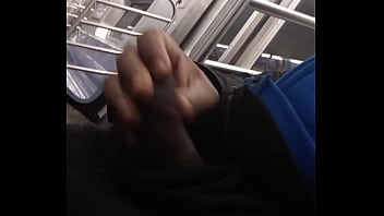 Preview 2 of 3xx Gf - Jerking my dick on the train