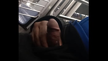 Preview 4 of 3xx Gf - Jerking my dick on the train