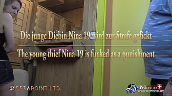 Preview 3 of Raped Ekstrim - Trailer - Die junge Diebin Nina 19 wird zur Strafe gefickt