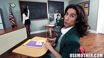 Preview 2 of 3gp Vidios10 - Whitney&rsquo_s Big Tits Squeezed While Students Fuck Her Pussy!