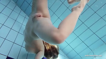 Preview 4 of Jav Blowjob Cim - Zuzanna swims naked and horny in the pool