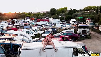 Preview 4 of Girl Otk Spanking - Fuckin&#039_ In The Junkyard