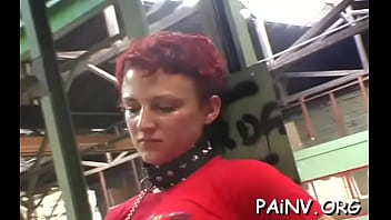 Preview 2 of Cry Girl While Fuck - Wicked maid is licking her own puffy nipples