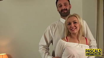Preview 1 of Www Afghani Xxxaf - Submissive in lingerie gets throated