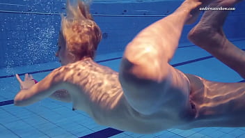 Preview 3 of Mom Sleep Son Trick - Elena Proklova spreading legs underwater