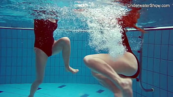Preview 2 of Xxx Indian Mami - Diana Zelenkina and Simonna sexy brunettes in the pool