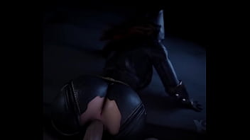 Preview 1 of Siam Khan - Batgirl Doggystyle In the asylum