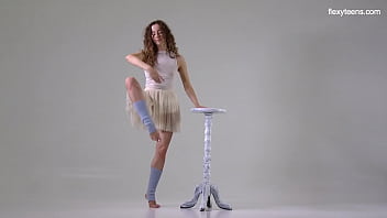 Preview 1 of Exxxtra Smell Com - Ursula Fe brunette curly hair gymnast