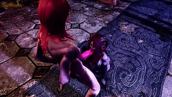 Preview 3 of You Tub Xxxxxi Video Porn - [Futa x Female] Demon Sawira give blowjob to Elanor