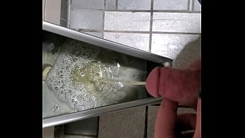 Preview 2 of Indijana See - Taking a piss in a public rest stop