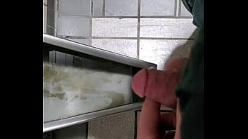 Preview 1 of Indijana See - Taking a piss in a public rest stop