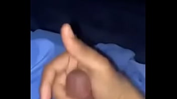 Preview 2 of August Ames Orgasm - Juan jerking off his small dick