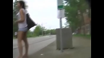 Preview 3 of Hoese Sax - Upskirt of sexy college coed