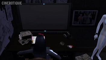 Preview 1 of Blou Moves - SAW - A Sims 4 Horror Porn Parody with English Subtitles