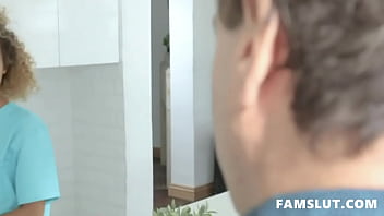 Preview 1 of Mixed Nude Boxing Pov - Nurse Step Sister Inspecting Her Stepbro&#039_s Boner