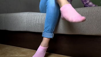 Preview 1 of Russian Cuteteny - Fucked A Foot Fetish Milf With Sexy Feet