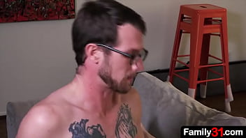 Preview 4 of Son Forced Mom To Funk - Perverted stepdad fucks his nephew while his stepson is in the other room