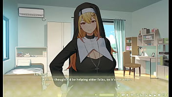 Preview 3 of Natasa Xx Video - Summer Clover [ HAREM HENTAI GAME ] Ep.1 Fired because of his GIANT cock !