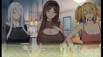 Preview 4 of Natasa Xx Video - Summer Clover [ HAREM HENTAI GAME ] Ep.1 Fired because of his GIANT cock !