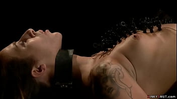 Preview 4 of Sexphone 3 - Gagged and chained lesbian gets whipped