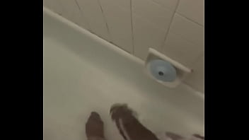 Preview 2 of Dating Flashing White Women - Dick bigger than average flaccid in shower