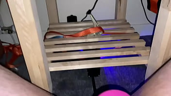 Preview 1 of Lezdom Fart Smother - Fat FTM pig getting machine fucked anal
