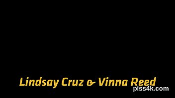 Preview 1 of Sunny Leone Hd Sixy Videos - Cuddly lezzie chicks get splashed with pee and burst wet slits