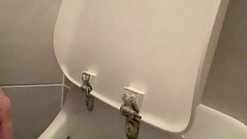 Preview 1 of Hot Bhabi Sex Indian - Me pissing in a urinal