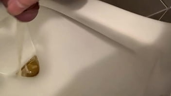 Preview 4 of Hot Bhabi Sex Indian - Me pissing in a urinal