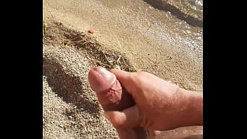 Preview 3 of Vargin Sex Full Vedio - ibizabigcock cumshot on the beach in ibiza