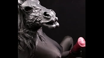 Preview 3 of Big Boobs Marlena Bi - Hung anthro horse masturbating and playing with its huge tits and cock